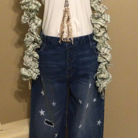 Plus Size 20 Upcycled Magnolia Pearl Inspired Jean - Picture 2 of 9